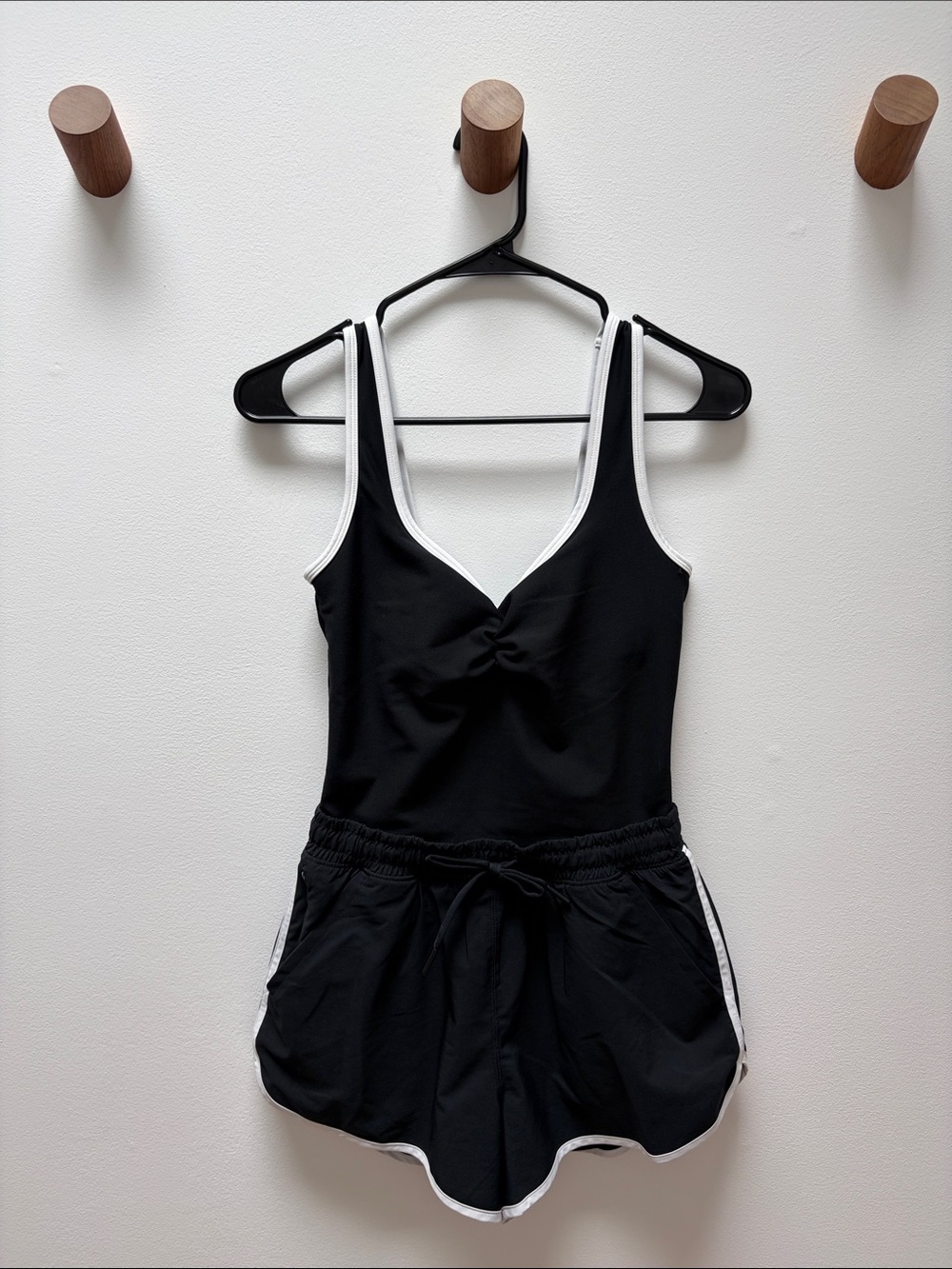 Abercrombie & Fitch YPB Black & White Trim Women’s One-Piece Romper